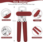 Mebotem 10 Colors Can Opener Manual Handheld Heavy Duty Hand Can Opener Smooth - Image 3