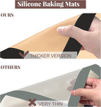 Silicone Baking Mat, 3 Pack Reusable Baking Mat, Food Safe Silicone Mats - Image 7
