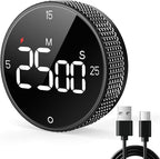 USB Rechargeable Magnetic Kitchen Timer by SmartTimingforEveryMoment