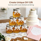 ComSaf 8 oz Regular Mouth Mason Jars, and Crafters Creating DIY Candles and - Image 6