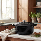 Zulay Kitchen 6.4 Quart Enameled Cast Iron Dutch Oven Pot - Image 2