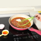 Webake Silicone Flat Whisk Set of 3, Heat Resistant Kitchen Whisks - Image 5