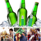 3 Pieces Magnetic Bottle Openers Can Opener Classic Beer Opener Stainless Steel - Image 6