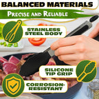 Kitchen Tongs Set of 3-7/9/12" Silicone Tipped Tongs - Image 3