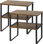 NEX Kitchen Cabinet and Counter Shelf Organizer, Shelf Riser by NEX
