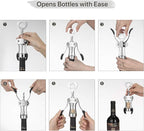 Beneno Wine Opener with Stainless Steel Wine Foil Cutter - Image 5