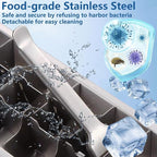 Stainless Steel Ice Cube Trays, Metal Ice Cube Trays - Image 6