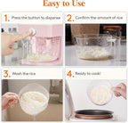 Lifewit Rice Dispenser 25 Lbs, Rice Storage Container Sealed Moisture Proof - Image 8