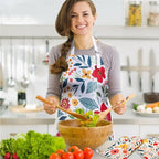 8 Pcs Kitchen Stuff Accessories Include 5 Cute Wooden Spoons & 1 Floral Kitchen - Image 7