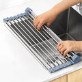 MECHEER Over The Sink Dish Drying Rack, Roll Up Dish Drying Rack Kitchen Dish by MECHEER