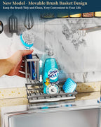 Consumest Sponge Holder for Kitchen Sink, Sink Caddy Organizer - Image 2