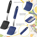 Silicone Cookie Spatula Turner 2 Pack Mini Brownie Spatula Flexible Kitchen - Image 3