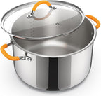 Ciwete Stainless Steel Stock Pot, 11 Quart Soup Pot by Ciwete