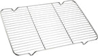 Oven Roasting Rack 11 x 15.4 inch Rectangle Baking Cooling Steaming Grilling by Turbokey
