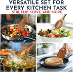 Teak Wooden Utensil Set 6-Piece - Image 7