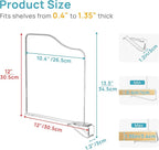Vtopmart 12 Pack 12in Height Shelf Dividers - Image 2