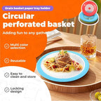 4 Pack Food Cover Tents with 7 Pack Paper Plate Holders, Reusable Outdoor - Image 4