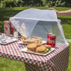 6 Pack Colored Mesh Food Cover Tents by Winknowl, Reusable and Collapsible - Image 7