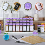 36 Glass Spice Jars with Labels, Spice Jar Set, 4oz Spice Containers, Seasoning - Image 3
