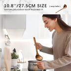 Wooden Spoons for Cooking, Nonstick Cooking Utensil Set - Image 3