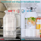 Bivvclaz 3 Liter 101 oz Glass Pitcher - Image 6