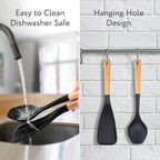 Spatula Spoon 2-Pack, Silicone Cooking Spoon - Image 6