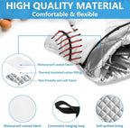 Baseball Oven Mitts and Pot Holders Sets Heat Resistant 4Pcs Potholders Oven - Image 3