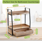 Boulphia 2-Tier Bathroom Organizer Countertop, Bathroom Sink Organizer - Image 3