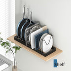 PanPanPal Pots and Pans Organizer under Cabinet, Expandable Pot Lid Organizer - Image 7