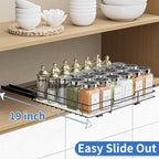 BOIVSHI Spice Rack Organizer for Cabinet, 1 Tier Pull Out Spice Rack, Spice - Image 4