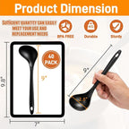 40 Pack Plastic Ladle Spoons, 1.5 Oz Solid Durable Disposable Serving Spoons - Image 2