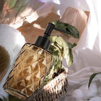 Dark Brown Glass Soap Dispenser - Image 3