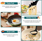 TeamFar Silicone Cooking Utensil Set of 7, Healthy & One-Piece, Anti-Heat & - Image 5