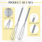 Baderke 50 Pcs Mini Whisk Bulk Small Whisks - Image 3