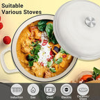 Enameled Cast Iron Dutch Oven, 3.8 Quart Pot - Image 6