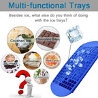 Silicone Mini Ice Cube Trays 3 Pack, 160 Crushed Ice Cube Molds Easy Release - Image 3