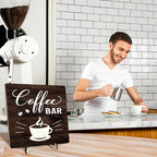Funny Coffee Bar Decor Sign – Rustic Wooden Plaque - Image 7