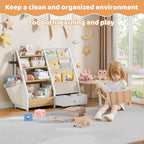 HAVLOTII Kids Bookshelf and Toy Storage - Image 6