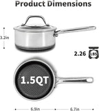 Hybrid Nonstick 1.5 QT Saucepan - Image 5