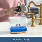 S&T INC. Dish Soap Dispenser and Sponge Holder - Image 4