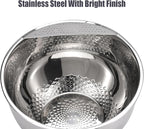 Rice Washer Strainer Bowl Quinoa Washing Bowl Stainless Steel Colander - Image 3