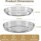 LAMU 2 Pack Lazy Susan Turntable Organizer - Image 7
