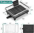 MERRYBOX Stainless Steel Dish Drying Rack, Expandable Dish Drainers - Image 4