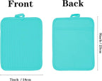 Oven Pot Holder with Pocket Cotton Heat Resistant Coaster Potholder Kitchen Hot - Image 2