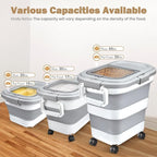 Komzon Rice Storage Container, Collapsible Airtight 10-40 Lb Rice Storage - Image 2