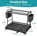 Simple Trending Dish Drying Rack, 2-Tier Dish Rack - Image 2