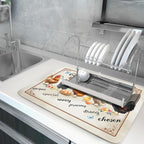Farmhouse Rooster Dish Drying Mat - Image 5
