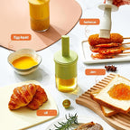 Glass Oil Dispenser with Heat Resistant Brush, Oil Dispenser Bottle with - Image 2