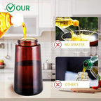LAKUMIQI 2 in 1 Oil Sprayer for Cooking, 16oz Olive Oil Dispenser Bottle for - Image 6