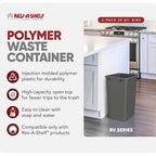 Rev-A-Shelf Polymer Replacement 35 Quart Trash Bin Recycle Waste Garbage - Image 2